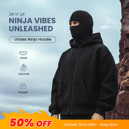 👁️‍🗨️Ninja Zip-Up Hoodie for Men & Women
