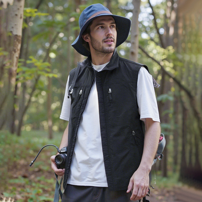 ⏰Black Friday Sale 49% OFF💥💥🧥Men's Oversized Sleeveless Vest Jacket With Pockets