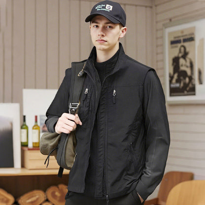 ⏰Black Friday Sale 49% OFF💥💥🧥Men's Oversized Sleeveless Vest Jacket With Pockets