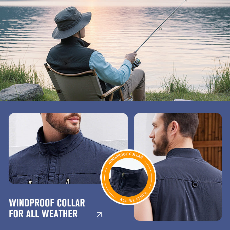 ⏰Black Friday Sale 49% OFF💥💥🧥Men's Oversized Sleeveless Vest Jacket With Pockets