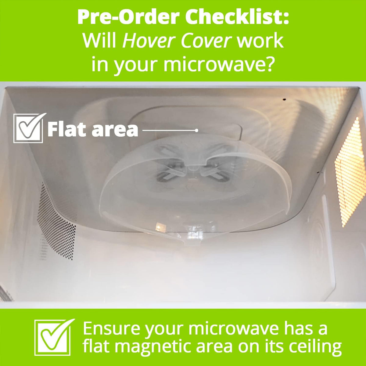 Magnetic Splatter Cover That Stores Inside Your Microwave