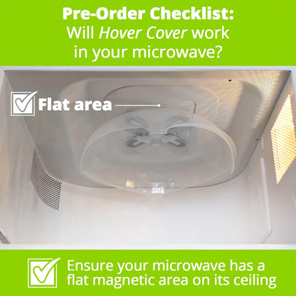 Magnetic Splatter Cover That Stores Inside Your Microwave