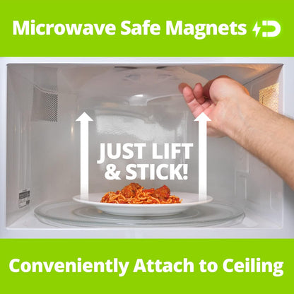 Magnetic Splatter Cover That Stores Inside Your Microwave