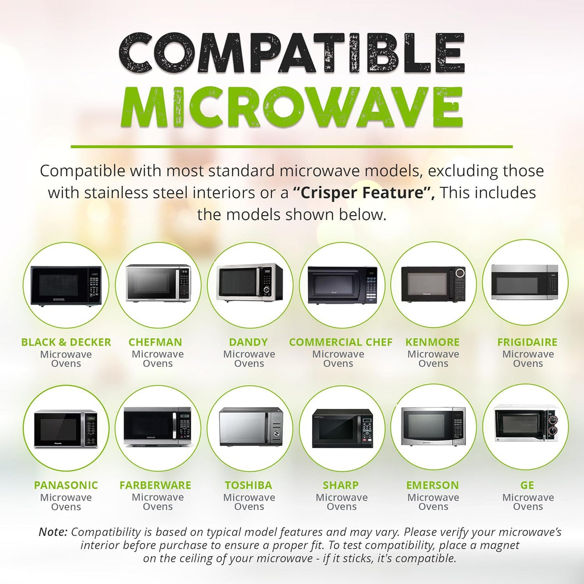 Magnetic Splatter Cover That Stores Inside Your Microwave