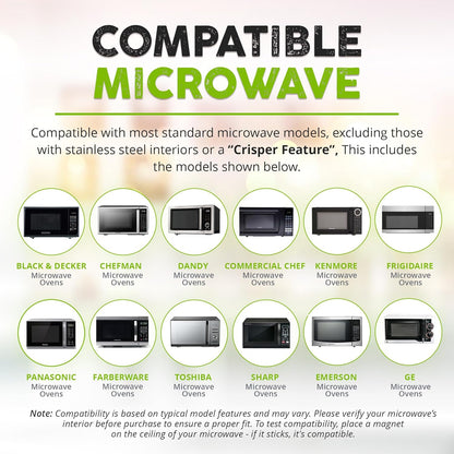 Magnetic Splatter Cover That Stores Inside Your Microwave