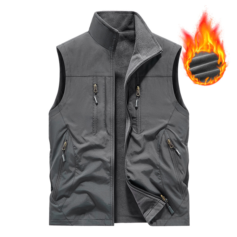 ⏰Black Friday Sale 49% OFF💥💥🧥Men's Oversized Sleeveless Vest Jacket With Pockets